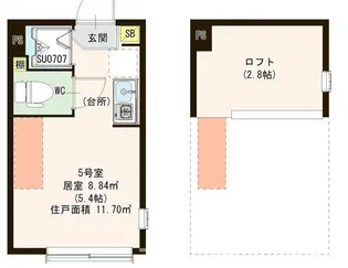Casa Minamiotsuka【1階】の間取り