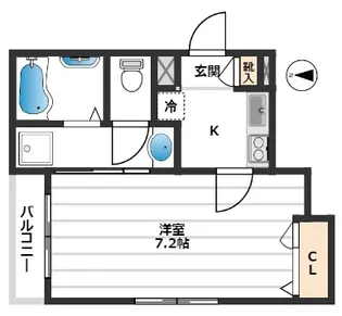 エーデルヴィラ【1階】の間取り