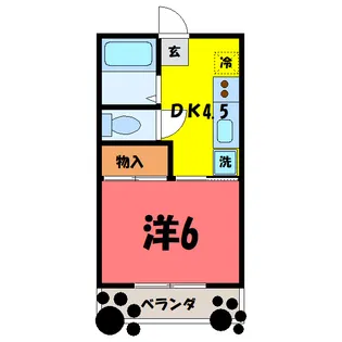 砂原マンション【2階】の間取り