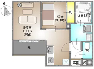 仮称)REGALEST 富田3【1階】の間取り