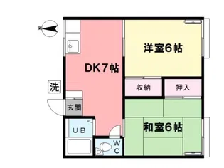 コーポ白亜【2階】の間取り