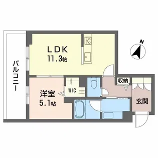 南浜田レジデンス【2階】の間取り