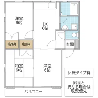 メゾン・フローラ B【2階】の間取り