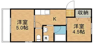 ベルビュー1【1階】の間取り