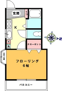 ウエストコート【1階】の間取り