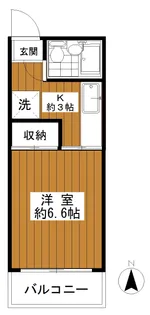 第1シャルム西馬込【1階】の間取り