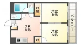 ピープルタウン八幡【2階】の間取り
