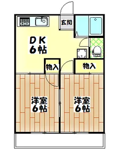 茨城県龍ヶ崎市若柴町【アパート】の間取り