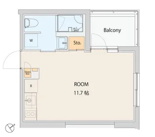エスセナーリオ赤坂WEST【2階】の間取り