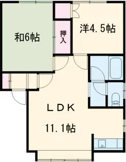 ハイツトミー【1階】の間取り