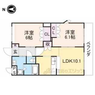 シャルマン【1階】の間取り