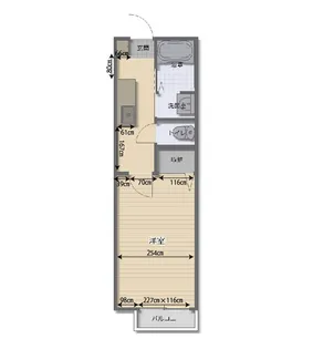 シャーメゾン久保田【1階】の間取り