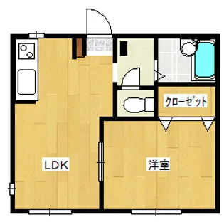 レイクハイツII【1階】の間取り