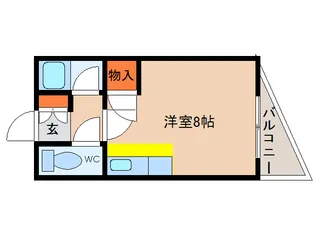 ノースコート梁川【4階】の間取り