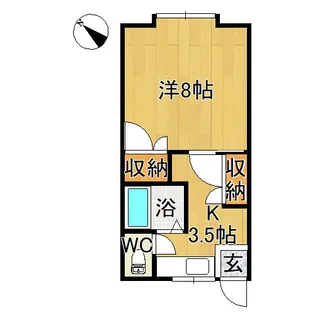 グリーンフィールド【1階】の間取り