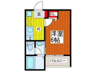 オーパス東川口【1階】の間取り