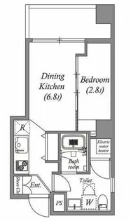 東京都港区芝3【マンション】の間取り