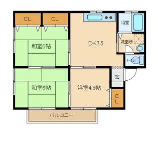 メゾンド古町A【1階】の間取り