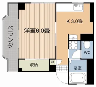 シングルハイム森山【4階】の間取り