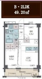 埼玉県和光市白子2【マンション】の間取り