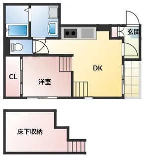 ハーモニーテラス二番V【1階】の間取り