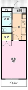 ヴィラ・アップル【3階】の間取り