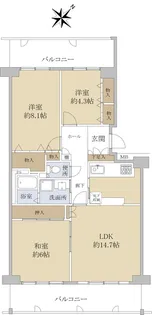 エルティ932【14階】の間取り