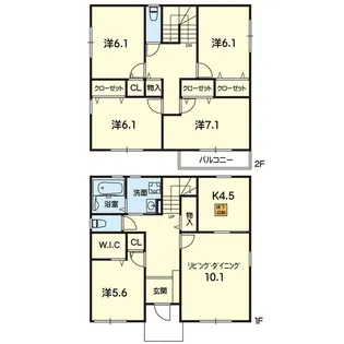 熊本県熊本市中央区大江本町【一戸建】の間取り
