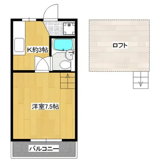 ハツニハイツ 102号室【1階】の間取り