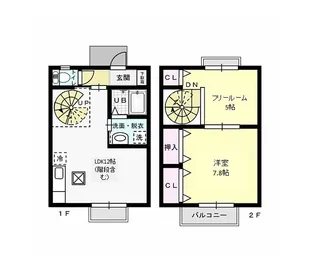 グラシア Aの間取り