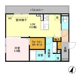 フォルテア A【2階】の間取り