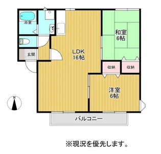 ユートスハイツ【1階】の間取り