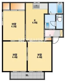 フローラルリバティ【2階】の間取り