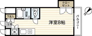 益井ビル【8階】の間取り