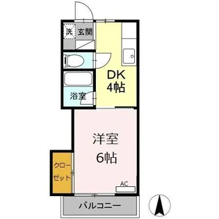 シュロス A【2階】の間取り