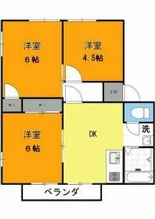 埼玉県東松山市松山町2【アパート】の間取り