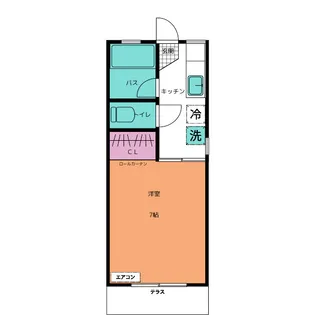 ジュネス行徳【1階】の間取り