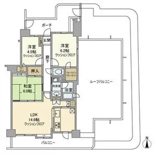 アドリーム川越【12階】の間取り