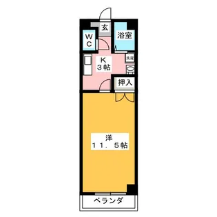 グランドールスクエア【2階】の間取り