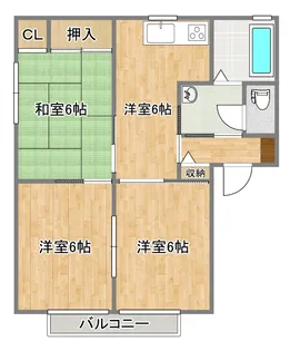 メゾンド・池田II【1階】の間取り