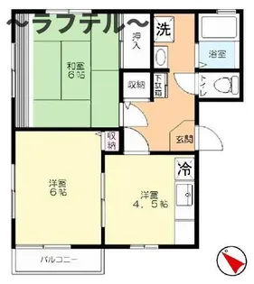 スターパレスB★【1階】の間取り