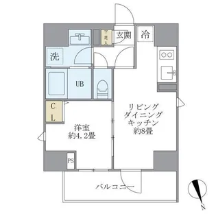 La Perla Yotsuya【5階】の間取り