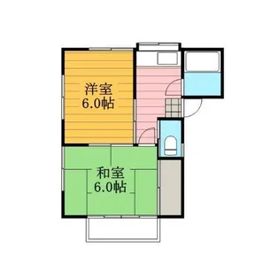 コーポプラムA棟【1階】の間取り