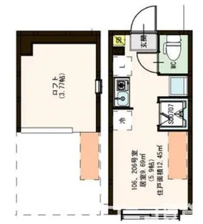 アリビオ下井草【2階】の間取り
