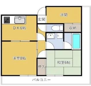 INOVE厚木【6階】の間取り