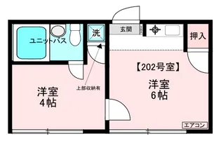 宗方荘【2階】の間取り