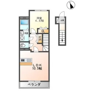 ロゼリア【2階】の間取り