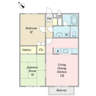 メイプルガーデン壱番館【2階】の間取り