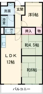ハッピーパレスT・T【5階】の間取り