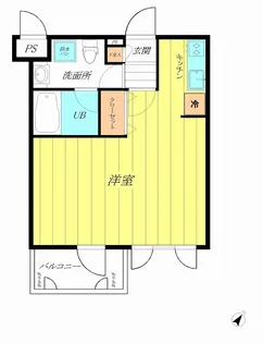 ミルーム赤坂弐番館【2階】の間取り